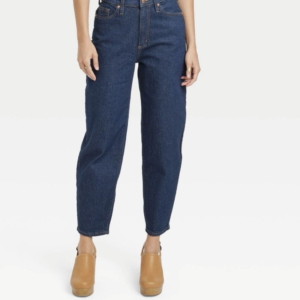 Universal Thread super high rise tapered balloon jeans 8